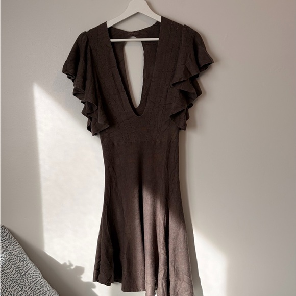 Free People Ruffle Knit Dress - Picture 2 of 12